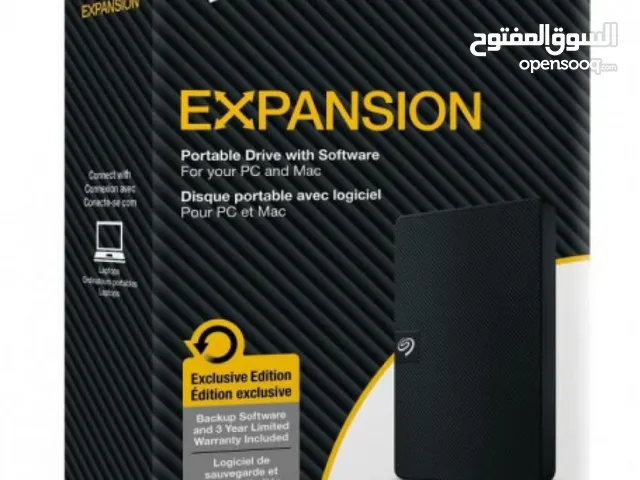 HDD EXTERNAL HARD DISK SEAGATE 1TB هارد ديسك خارحي 1 تيرا للاجهزة او البلايستشن  اصلي جديد