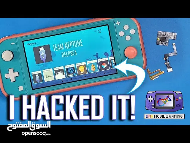 ننتندو سويتش لايت معدل مع 6000 لعبة متاحة Nintendo Switch Lite modded