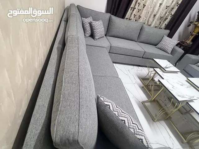 طقم كورنر ستايل أمريكي 10مقاعد جلسة مريحة جداً بعمق 70_سم تفصيل من خشب السويد وأسفنج دانلوب وقم