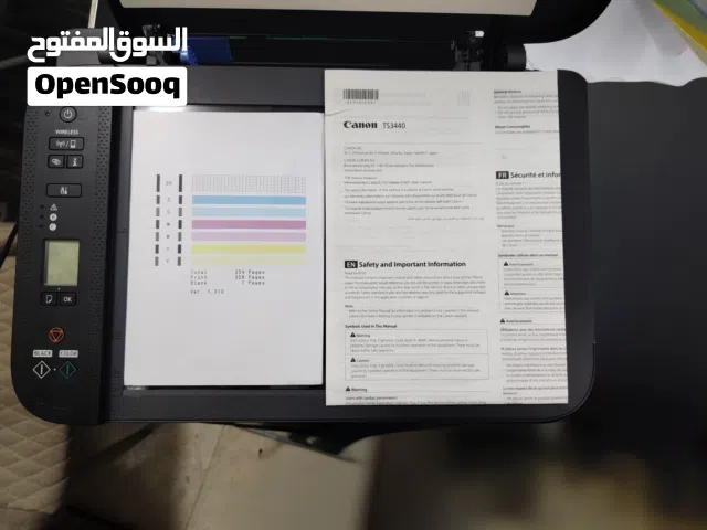 للبيع طابعة كانون TS3440 وايرلس بحالة ممتازة جداً.