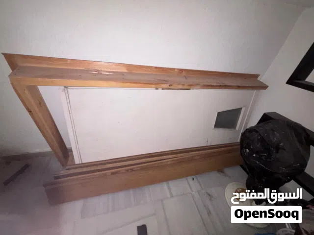 باب خشب مع حلق مفكوك وجاهز بسعر الحرق