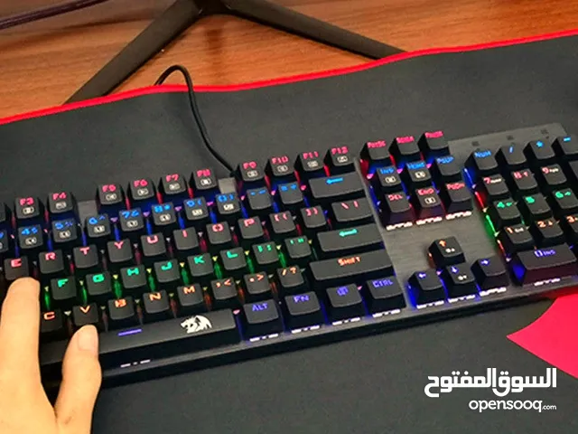 كيبورد REDRAGON ميكانيكي كامل 100% مستعمل بحالة ممتازة