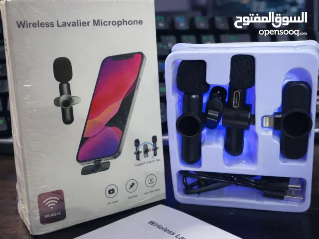 ميكروفون لافالير لاسلكي صوتك أوضح... محتواك أحلى  إذا تسوي بث مباشر، ريلز، تيك توك أو تصوي