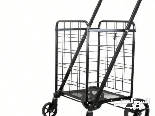 Black color metal trolly
