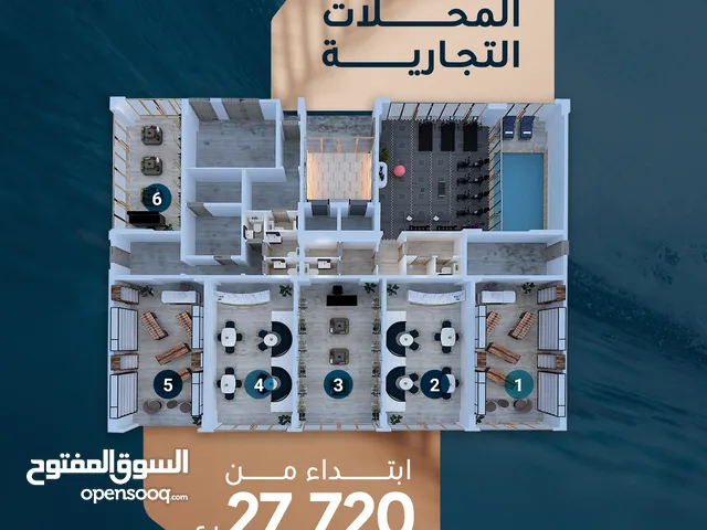45m2 Shops for Sale in Muscat Al Mawaleh