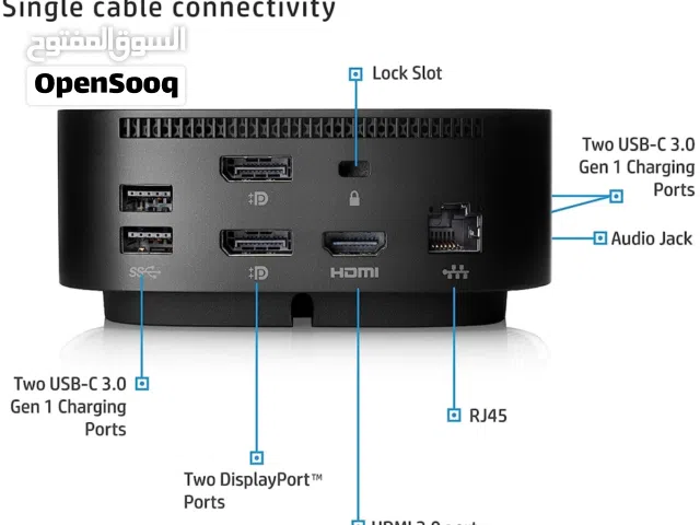 HP USB-C Dock G5 Essential Workspace Docking Station موزع منافذ