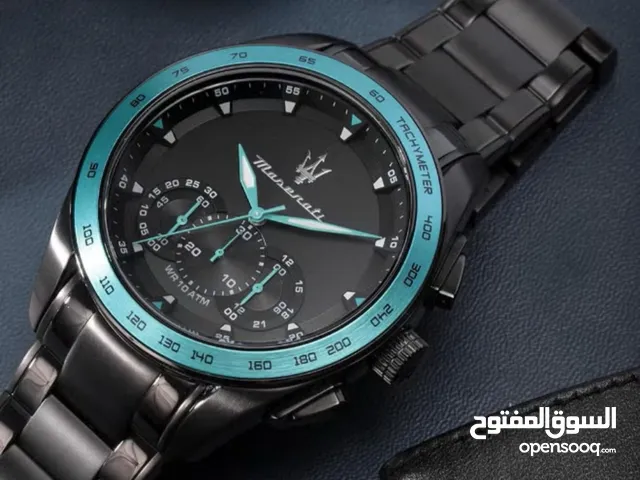 Brand New ** Maserati Traguardo Aqua Edition Analog Black Dial Men's Watch~ DISCOUNTED PRICE