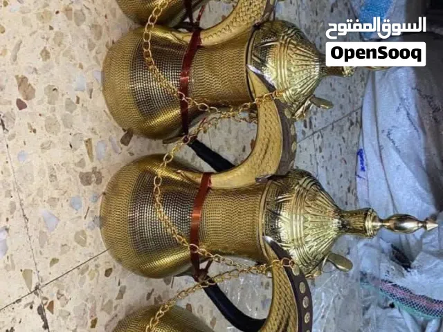 طقم دلات منقش نحاس اصلي سوري ثقيل