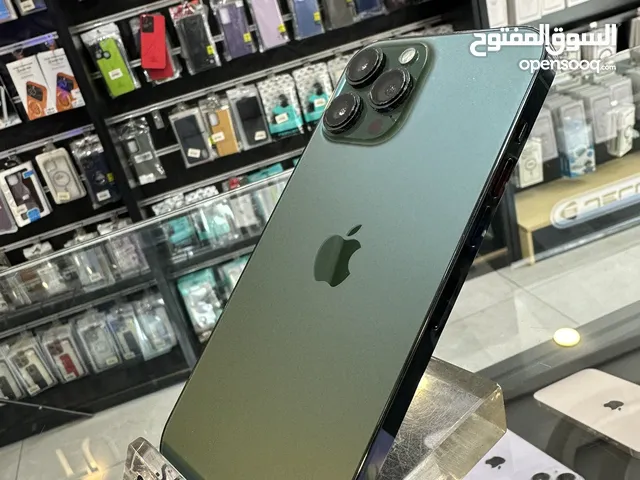 iPhone 13 Pro Max 128GB بطارية 87% متوفر لونين اخضر و ازرق