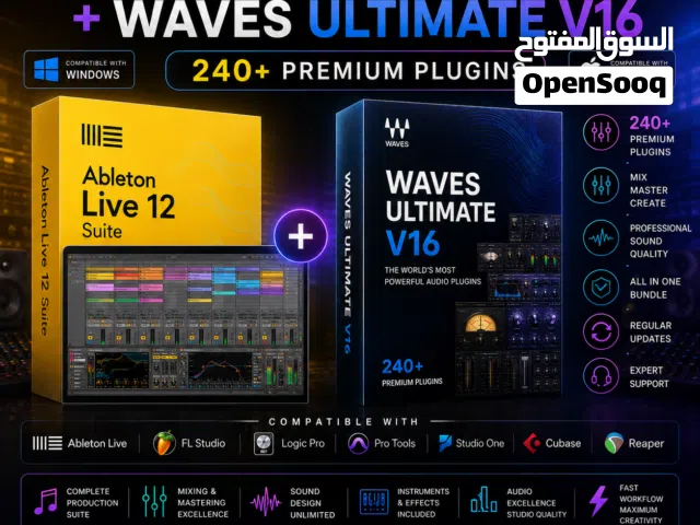Ableton Live Suite 12 + Waves Ultimate V16  240+ Plugins  Win & Mac