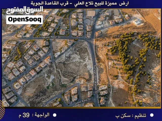 Residential Land for Sale in Amman Tla' Ali