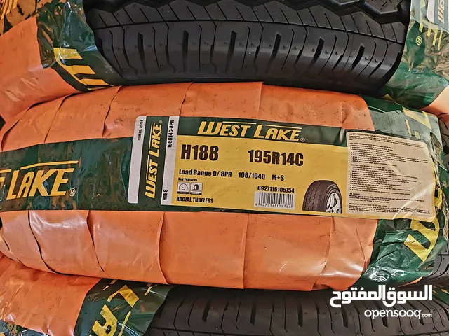 اطارات 195R14C جديدة علامة WESTLAKE صينية الصنع جودة عالية وكفاءة ممتازة