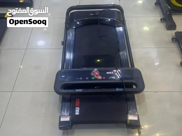 جهاز فلات جديد من worldfitness نوعية ممتازه مكفول سنه يحمل وزن 110 كغم سرعه 14 كم بالساعه افضل جهاز