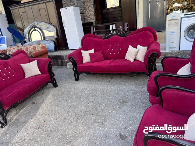 طقم كنب 7 مقاعد مستعمل نظيف