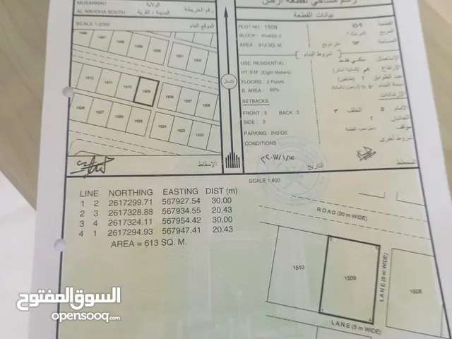 Residential Land for Sale in Al Batinah Al Masnaah