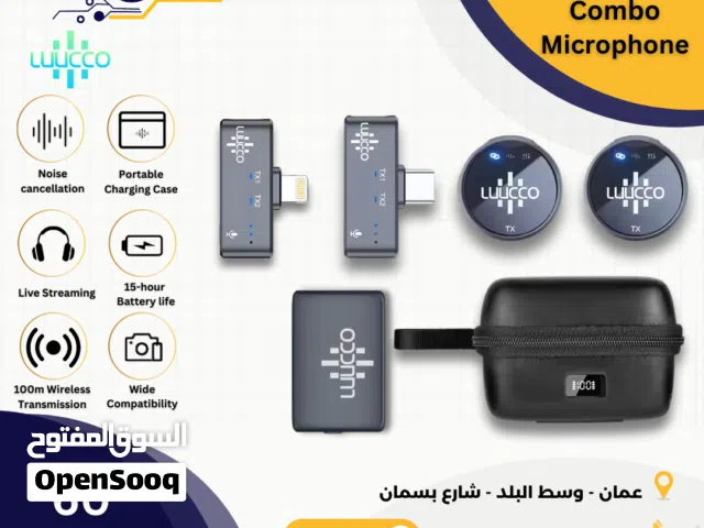 مايك لاسلكي للتلفون والكاميرا LUUCCO AIRWAVE K2 Combo