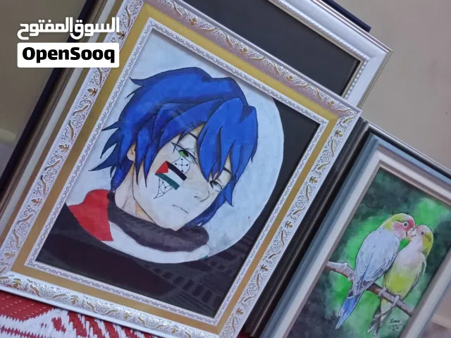 لوحات فنيه للبيع بحاله ممتازه صالحه للغرف و الصاله و المجلس بحجم متنوع مرسومه بخط اليد .