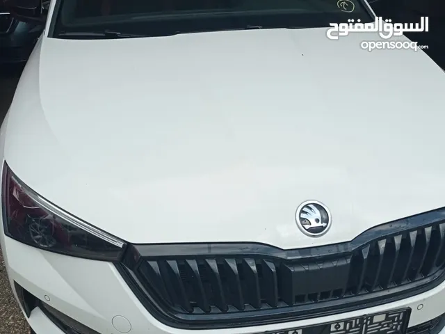 سكودا سكالا لون ابيض ترخيص 2020  فحص نخب