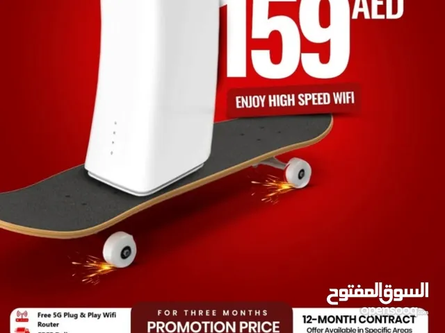 Etisalat home wifi internet connection all over UAE  5G router