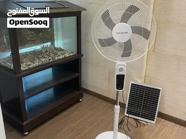 مروحة كهربائية عامود ومكتب وتعمل عالطاقة الشمسية