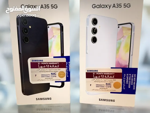 ‏Samsung Galaxy A35  ‏‎‏8 ram / 256GB  ‏‎جديد بالكرتونة ‏‎كفالة الوكيل BMS