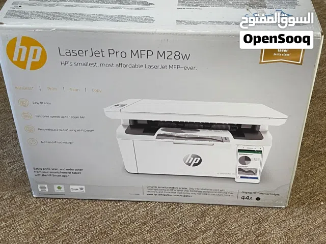 طابعة HP LaserJet Pro MFP M28w شبه جديدة، استخدام شهر واحد
