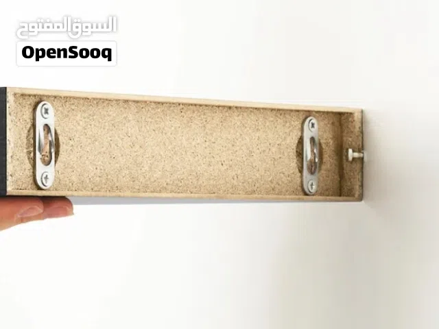 أرفف حائط قياس صغير لون بني غامق