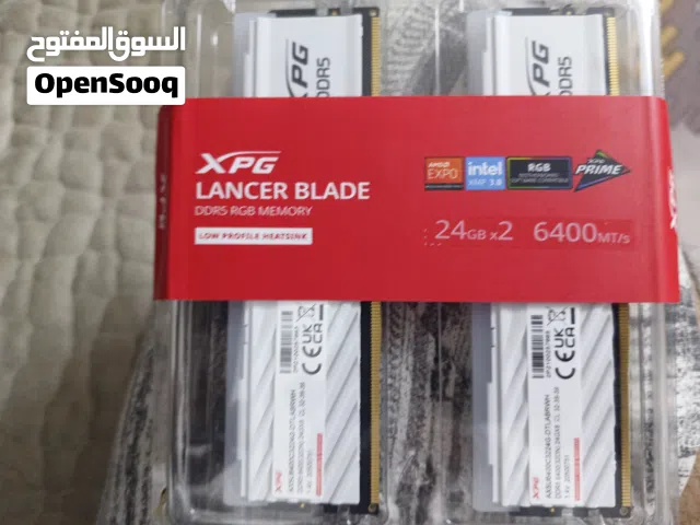 رامات ddr5 (24×2) جديدة بعلبتها 6400MT/S