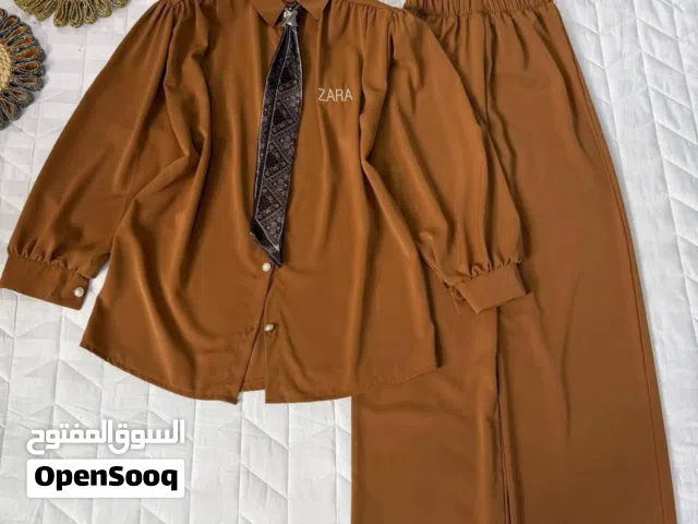 طقم قطعتين   فقط  خامة جسيكا صيفي 40-42-44-46-48-50