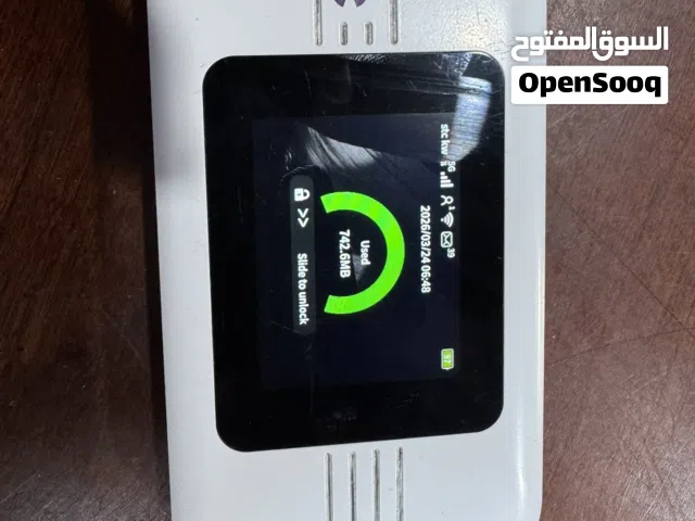 يوجد راوترات 4Gوروترات 5G مفتوحه علي كل شبكات ومفتوح علي شبكه واحده هواوي zte سويلنك وتي بلنك مستعمل