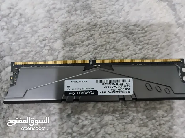 T-FORCE RAM 8GB 36 3200HZ مستعمل