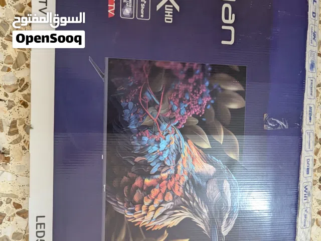 سلام عليكم شاشه ريان حجمه 50 انت فول فوركي حقيق جديده شتغله قليل مضمومه بعده ضمان بيهة كارتونتهة غرا