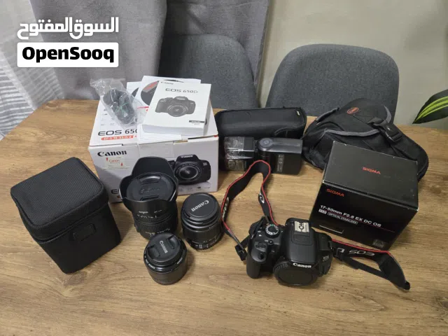 Camera Canon 650D + 2 Extra lenses + accessories