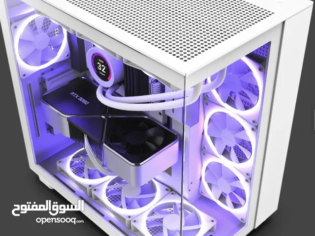 غطاء للكمبيوتر ابيض جديد  CASE NZXT H9 FLOW WHITE