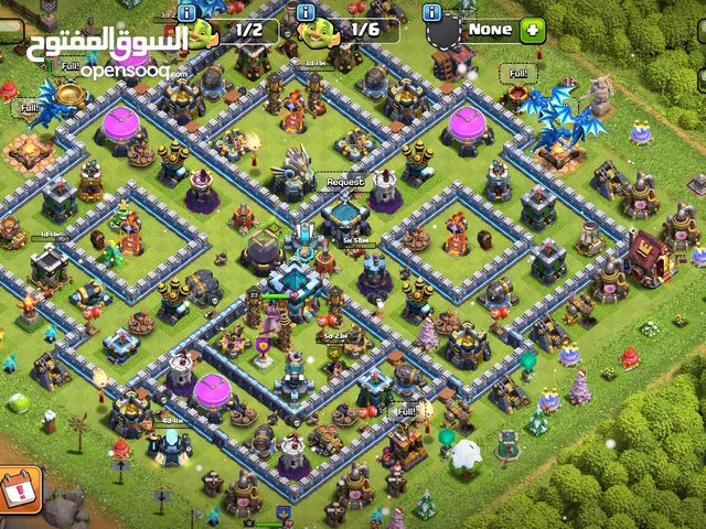 حساب كلاش اوف كلانس رهيببب شبه ماكس تاون 13