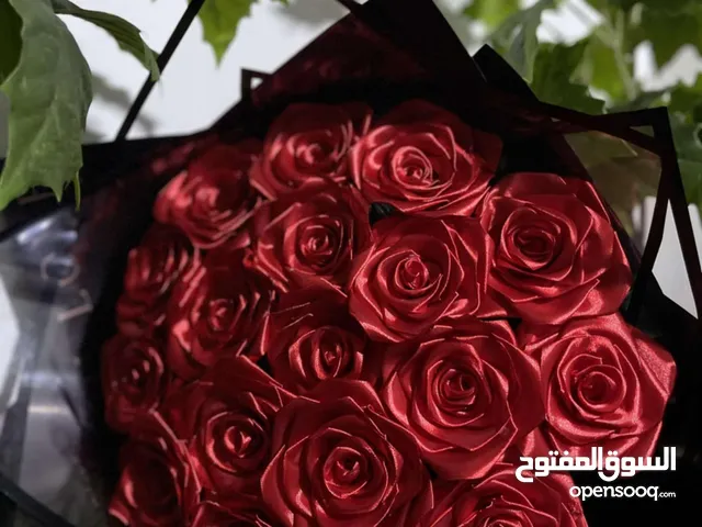 باقة ورد ستان ب 55 شيقل الحجم كبير