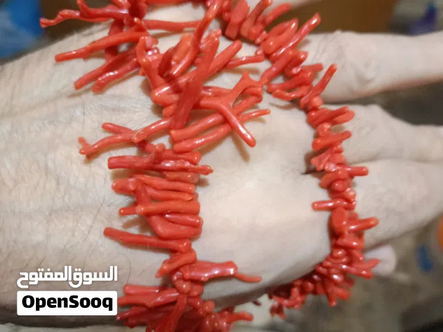 عقد مرجان أصلى ايطالى غير معالج 50 سم 50 جرام