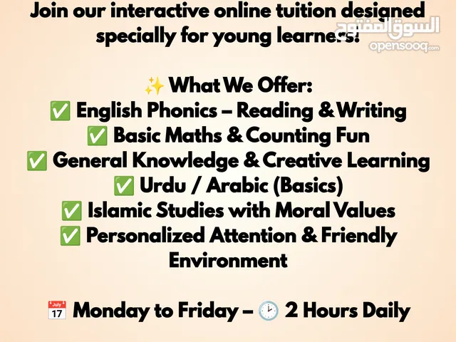 Online classes available
