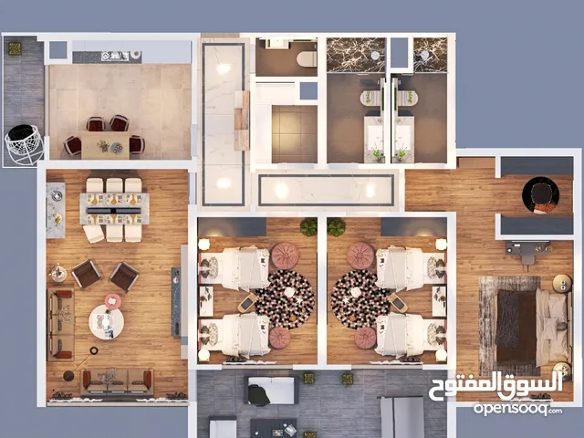 193 m2 3 Bedrooms Apartments for Sale in Baghdad Al Adel