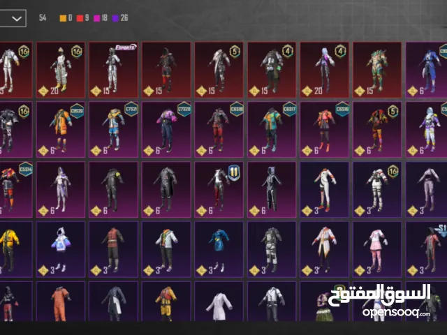 حساب ببجي مفعل بونس باس فيه نوادر نوعا ما في رومات و3 جواهر ومخزون كثير