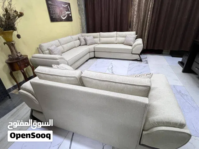 طقم كنب أمريكي دب كلو بوليستر ضغط عالي 10 مقاعد خشب سويد بالكامل بمواصفات عالية جداً