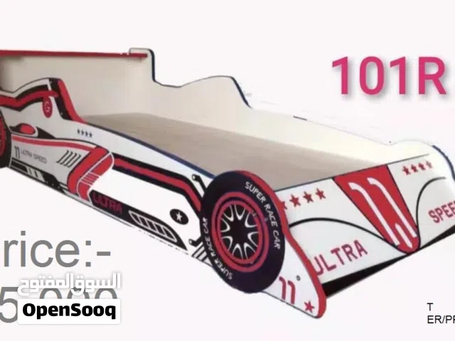 سرير سيارة خشبي 90×190 سم Wooden Car Bed 90x190cm