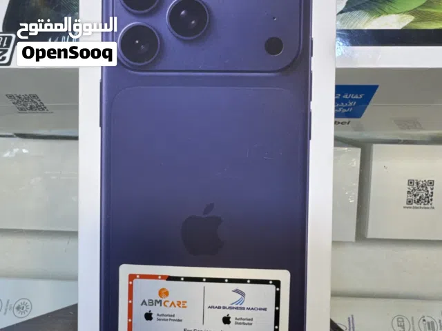 iPhone 17 pro max  256 مع خط  وارد الشرق الأوسط.  كفاله سنتين