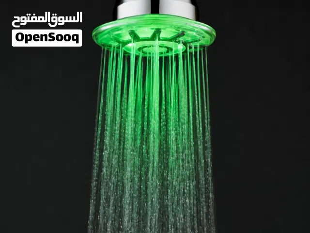 ((رأس دش بإضاءة موديل YC8515))  رأس دش LED متغير الألوان حسب درجة حرار