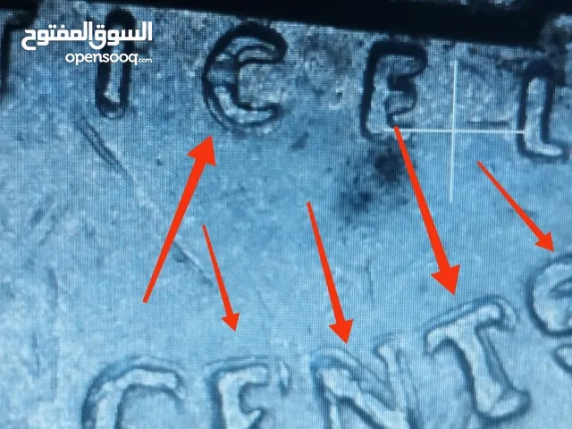 عملة معدنية أمريكية توماس جيفرسون دبل احرف