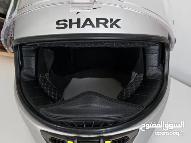 As good as new, Shark Spartan RS Blank Helm (silber/gelb,XXL (63/64))