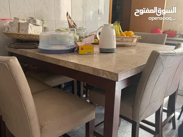 Marble Table with 8 chairs
