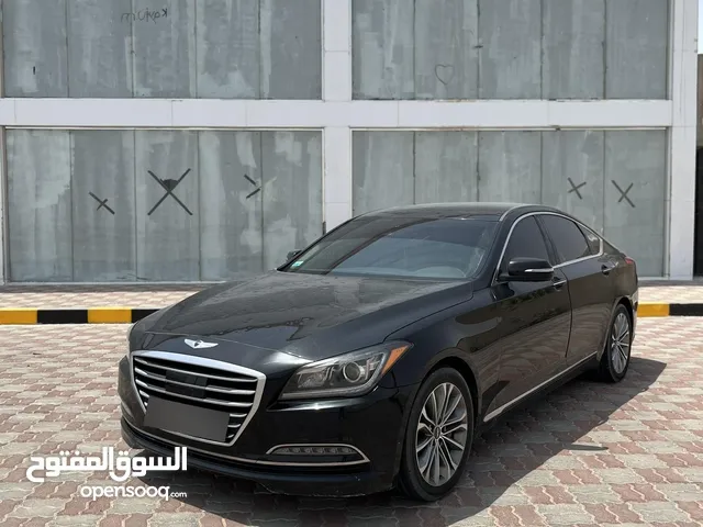 جينيسيس g80 2017 لون اسود بحالة ممتازة تحتاج الى صبغ فقط