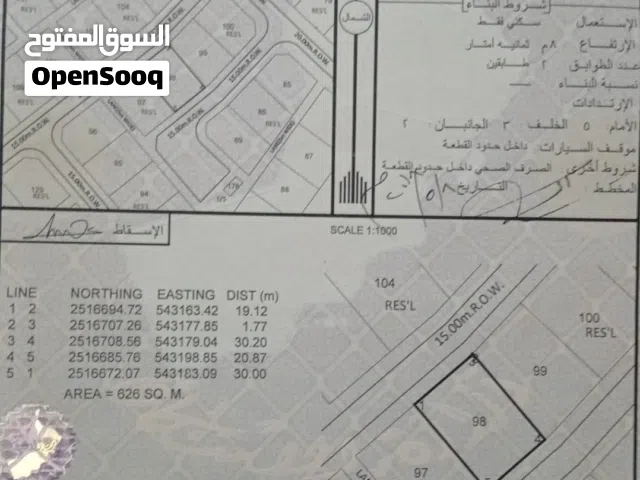 أرض سكنية ،بدون ملاحظة،مربع 11 المضيبي