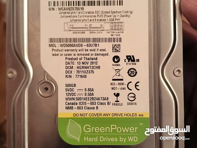 هاردسك 500GB شبه جديد